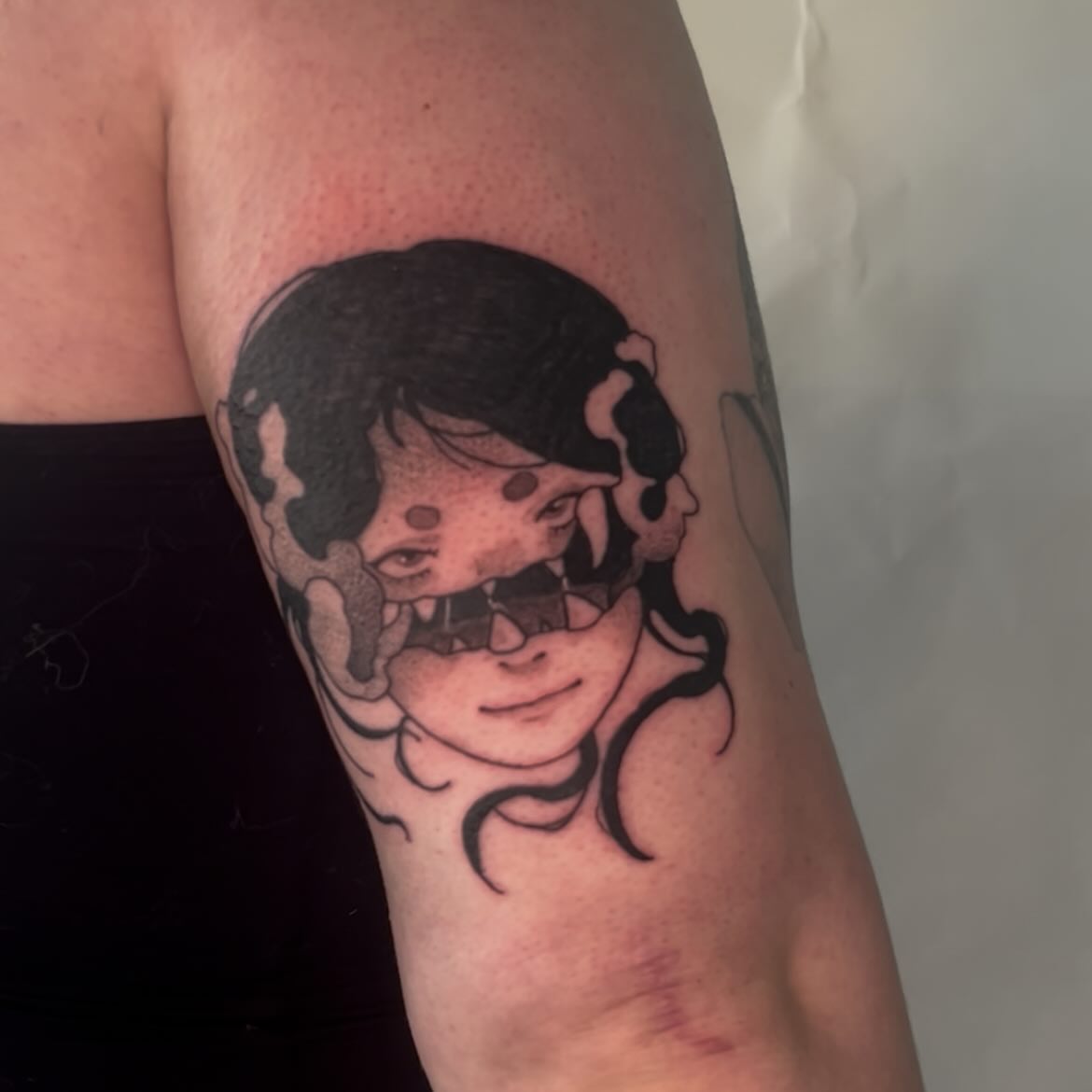 Tattoo by @pitypostcard — black_and_grey, realism