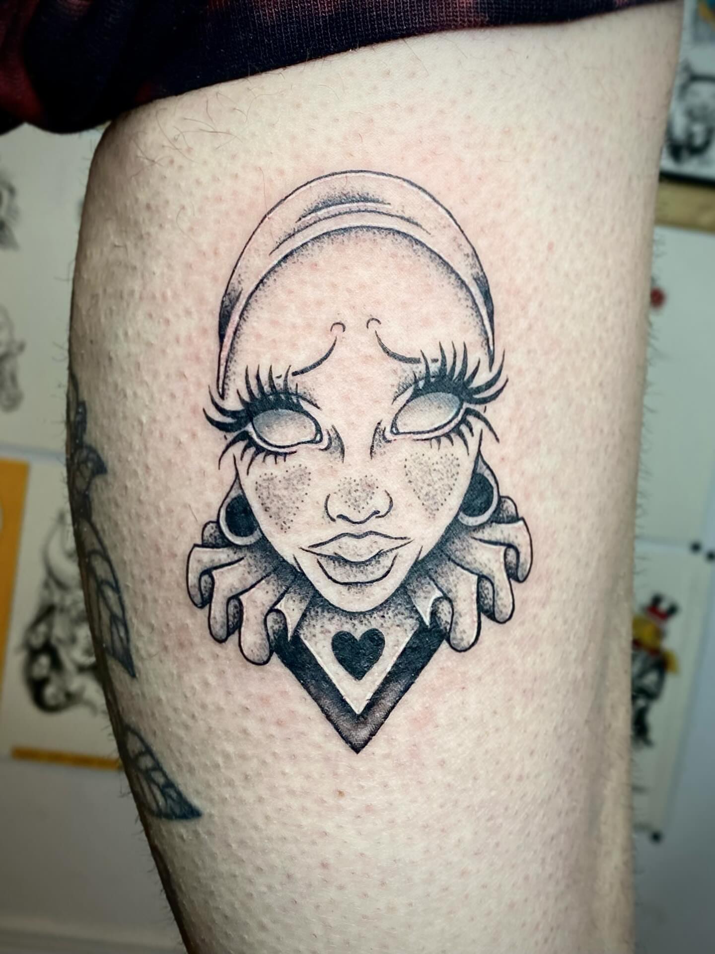 Tattoo by @bloodmilkandhoney — dotwork