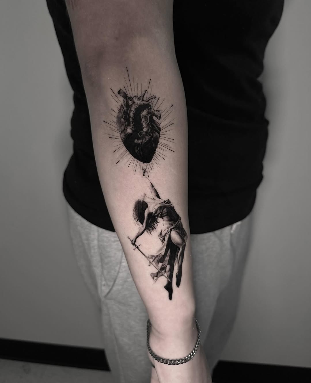 Tattoo by @hellishxtattoos โ black_and_grey, realism