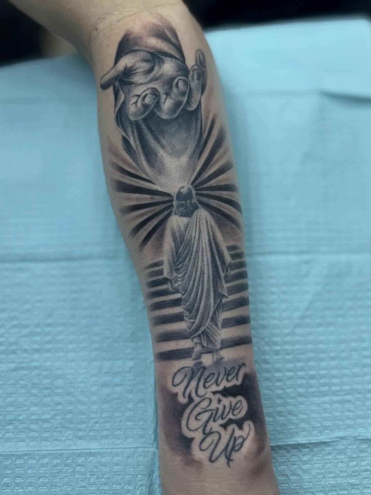 Tattoo by @inkbychuy — black_and_grey