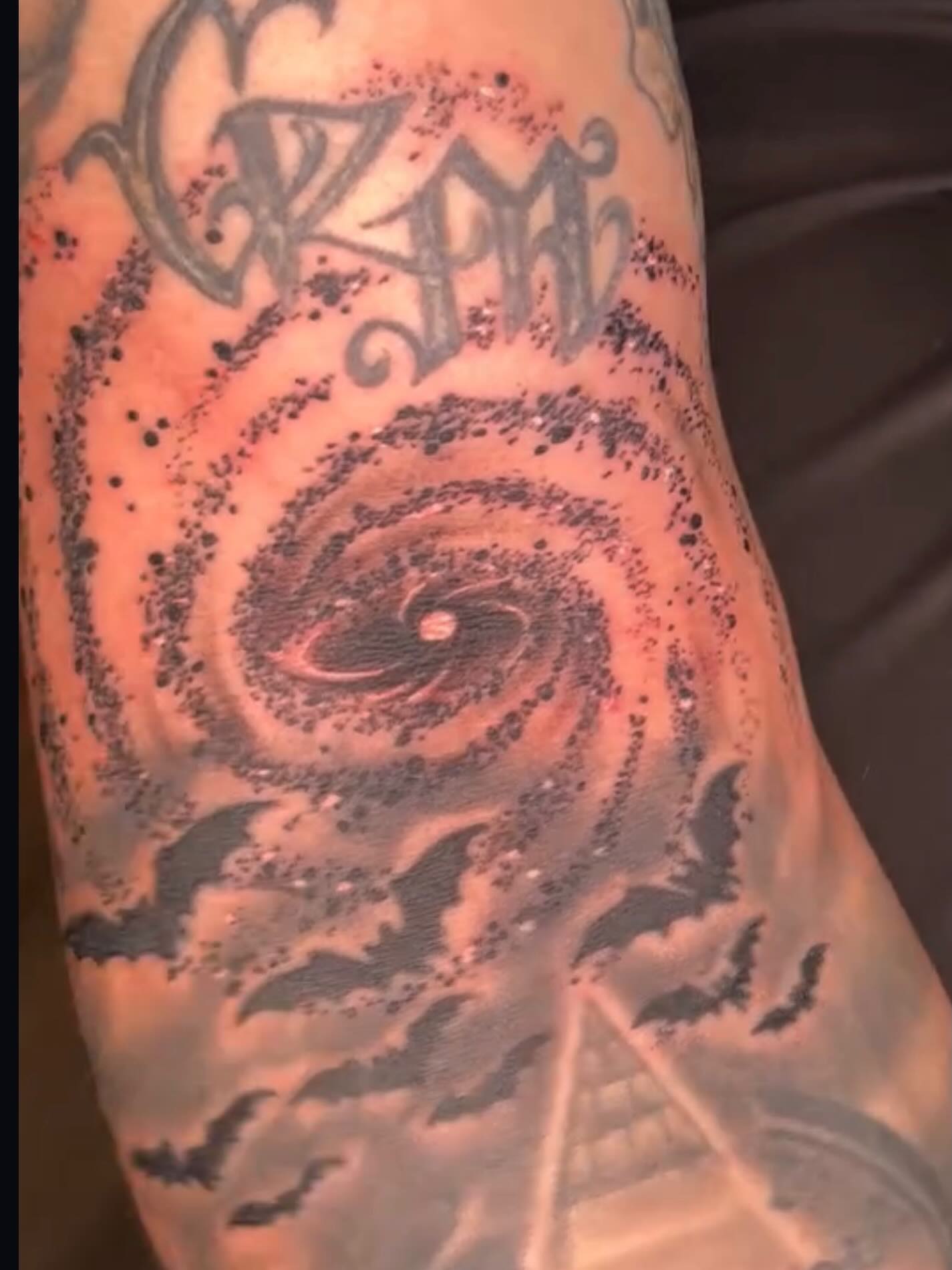 Tattoo by @1916ink — dotwork