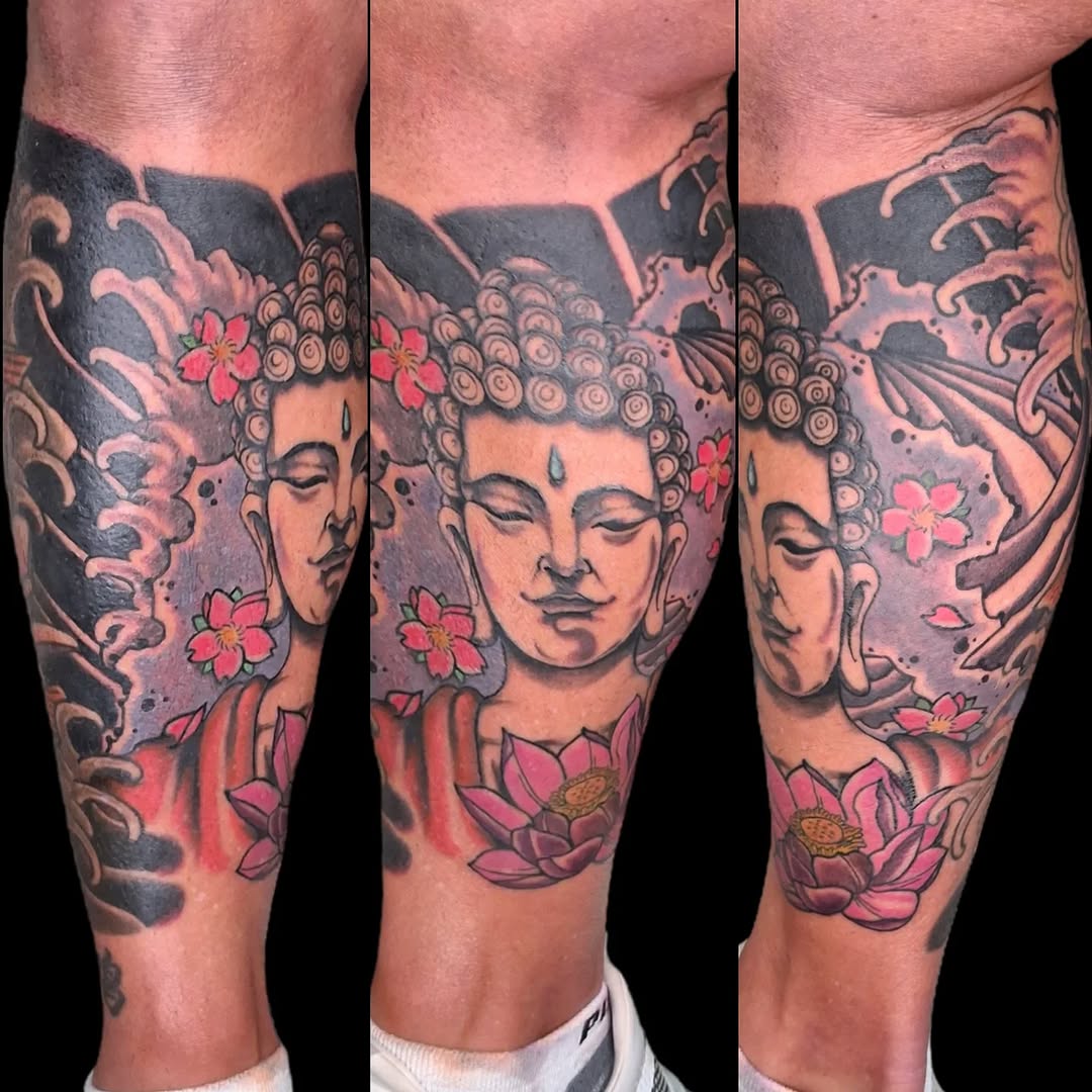 Tattoo by @snakemincey — japanese_irezumi, black_and_grey