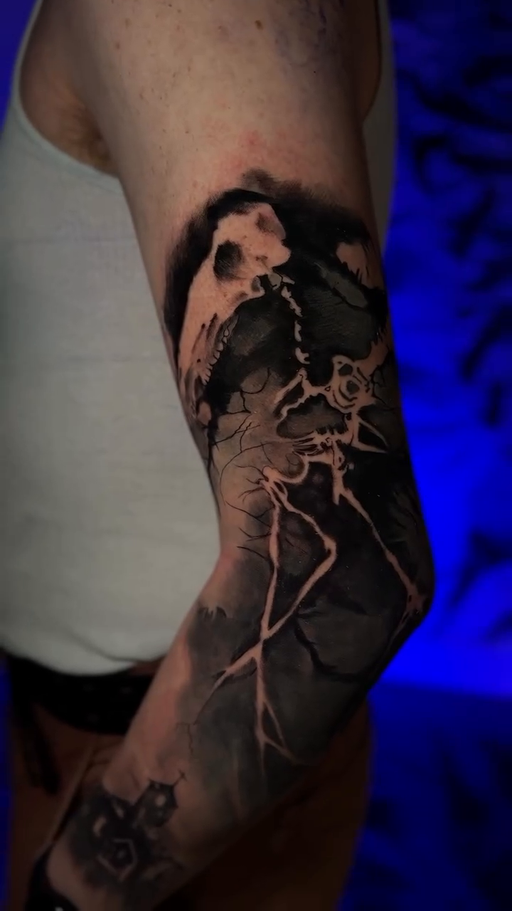 Tattoo by @augiestakes — dark_realism, black_and_grey