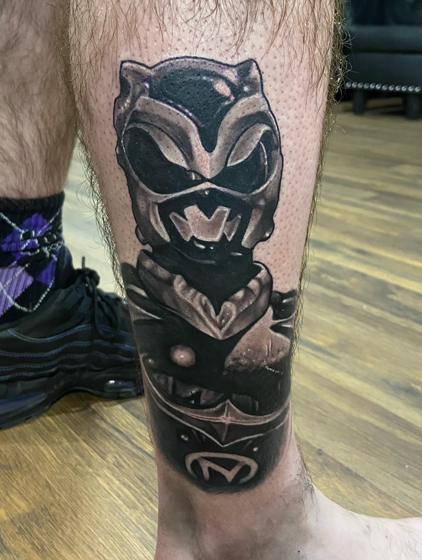 Tattoo by @coltrain_45 — black_and_grey