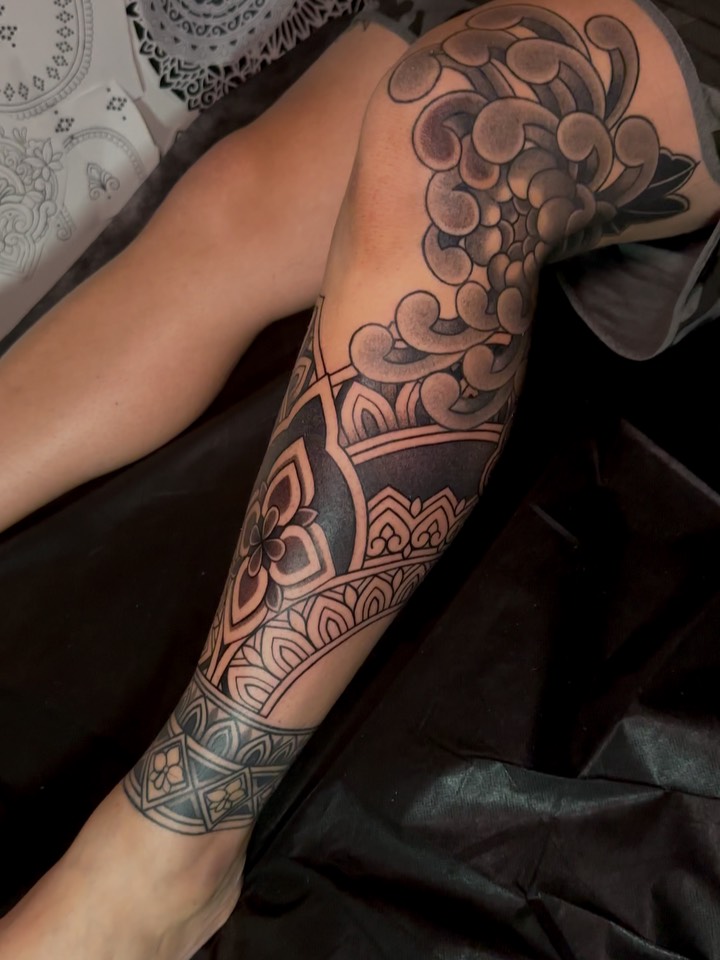 Tattoo by @blackadorn — geometric, ornamental