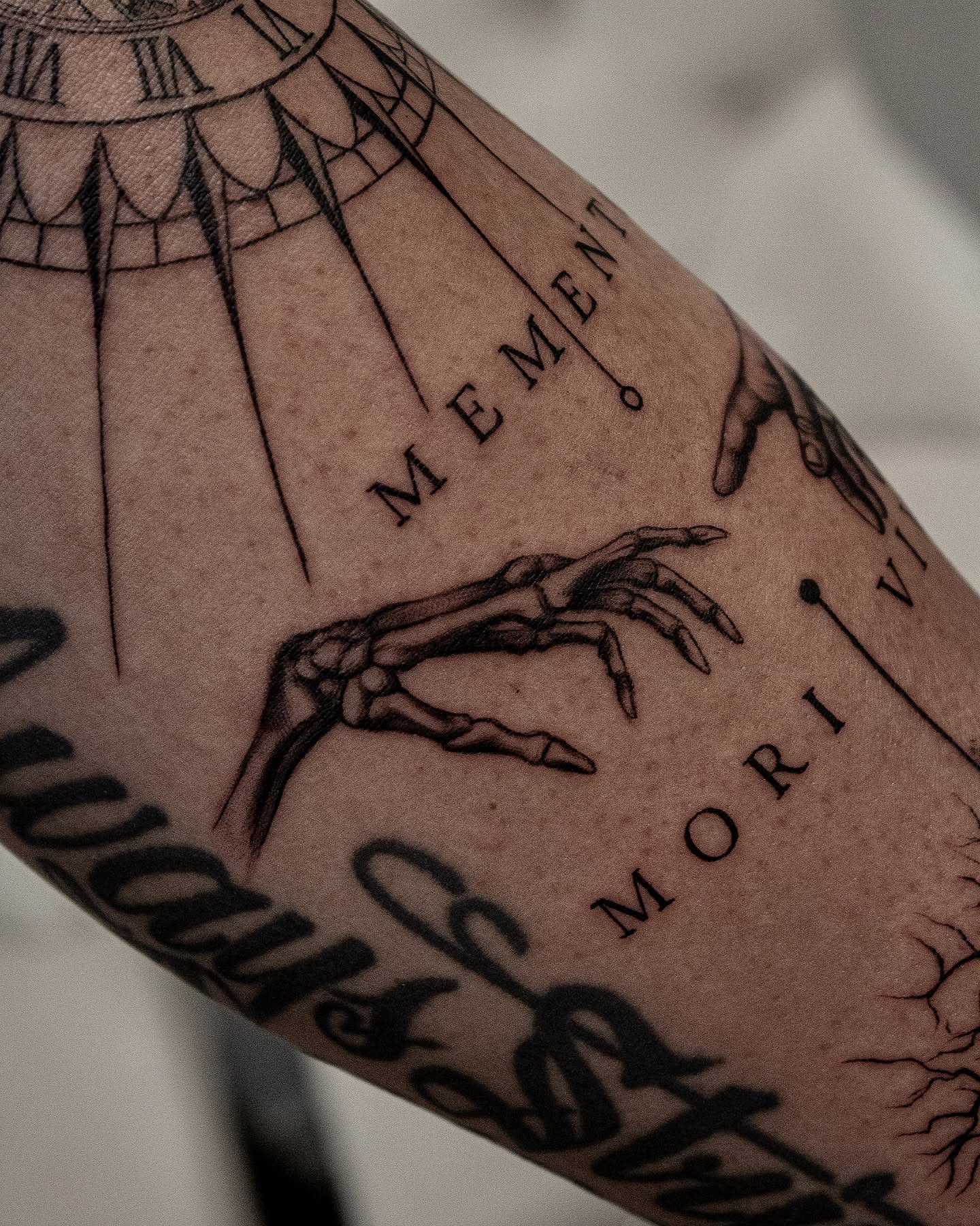 Tattoo by @glitchnstein β black_and_grey