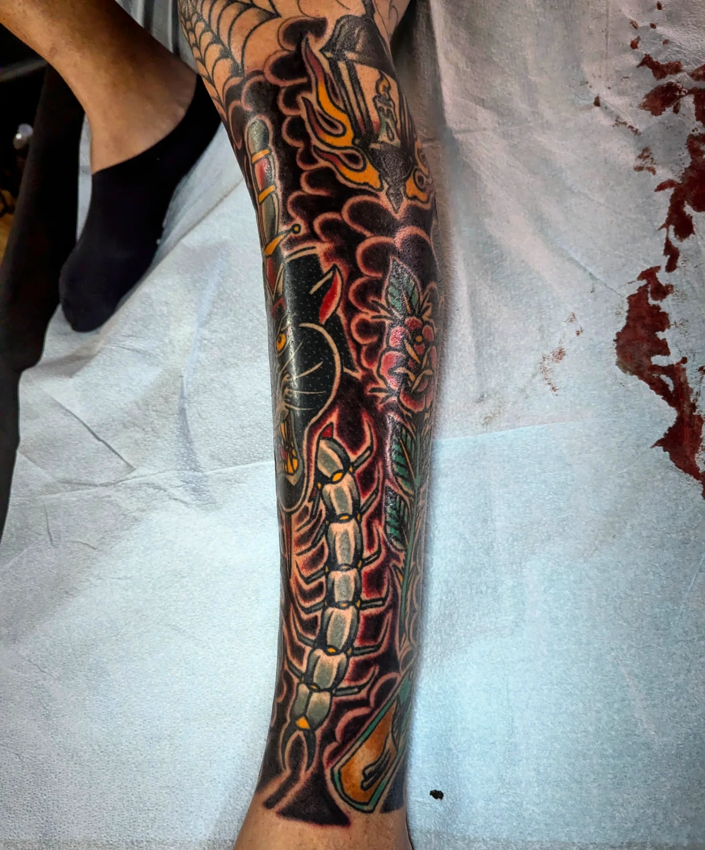 Japanese Irezumi japanese irezumi tattoo on the forearm by Eric Ward