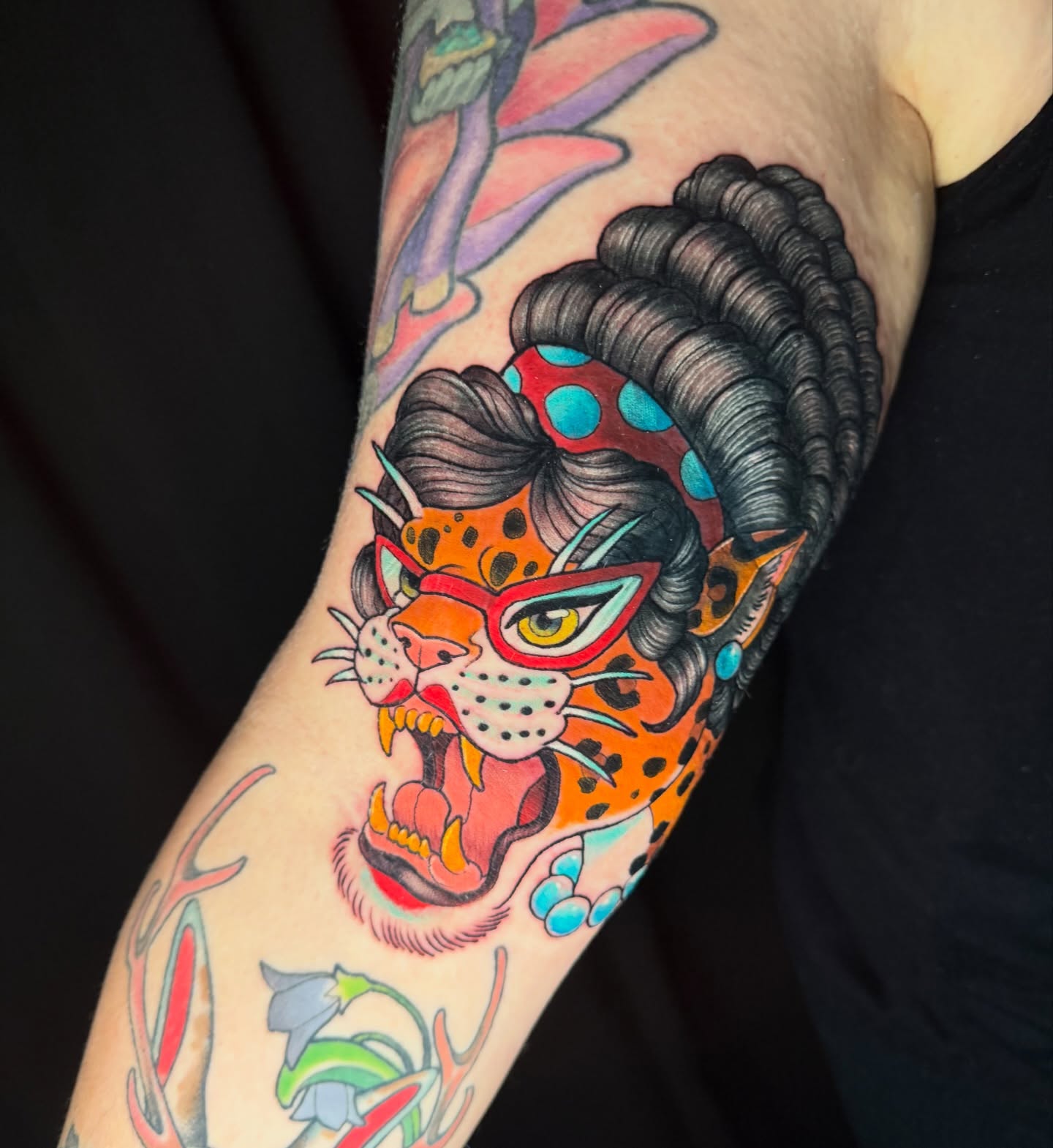 Tattoo by @shiv.tuck — american_traditional, dotwork