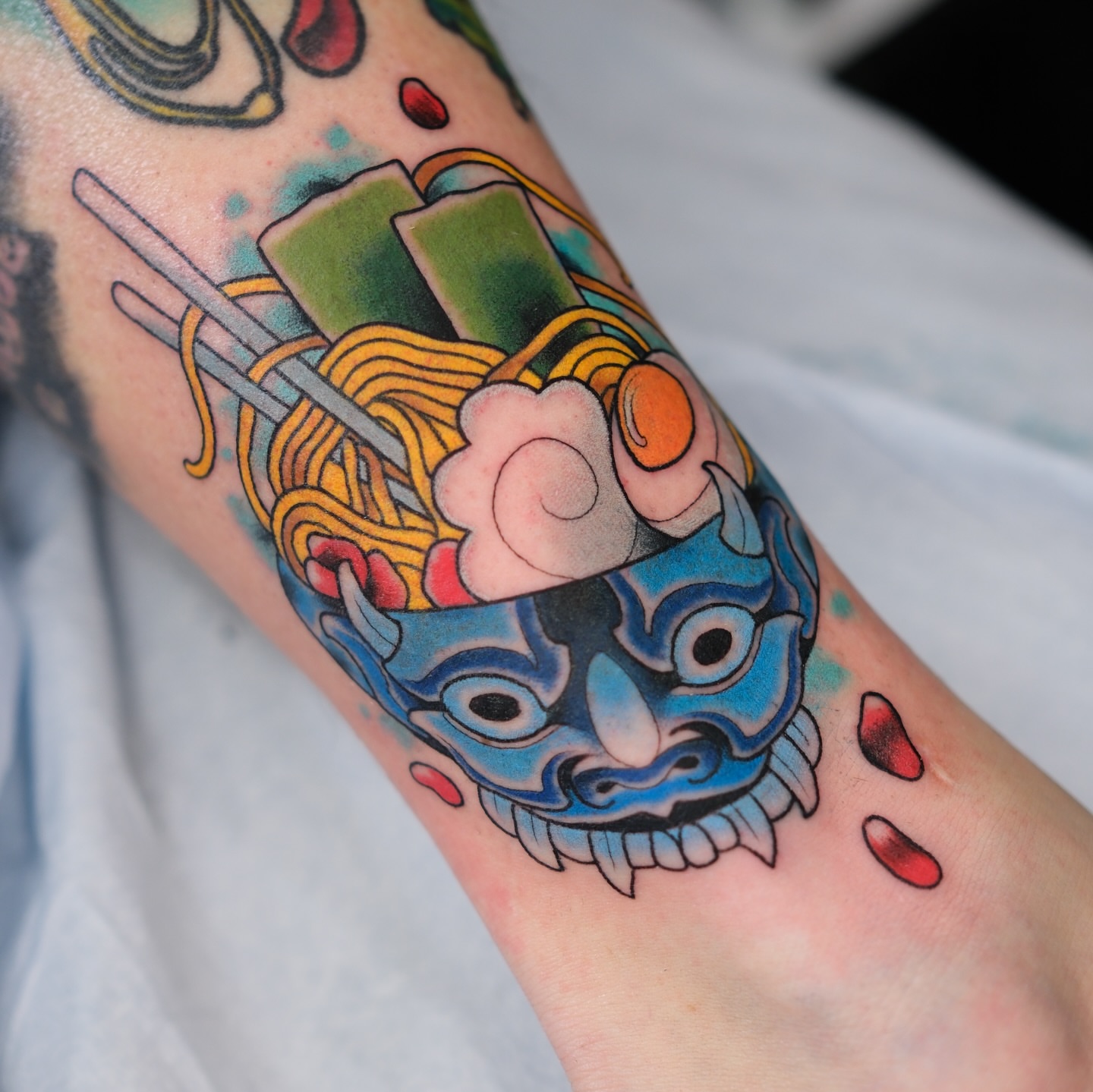 Tattoo by @coztic_tatt — new_school, watercolor