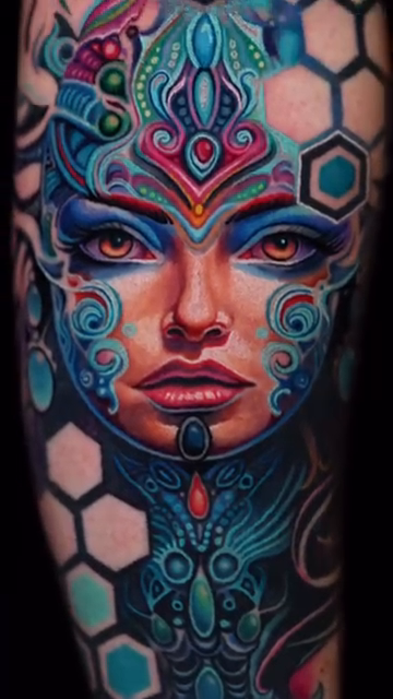 Tattoo by @bobbycupparotattoos — realism, geometric