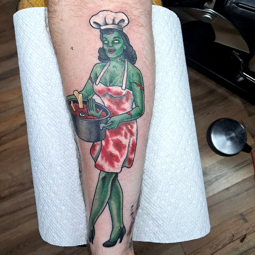 Tattoo by @tattoosbyreb — american_traditional, new_school