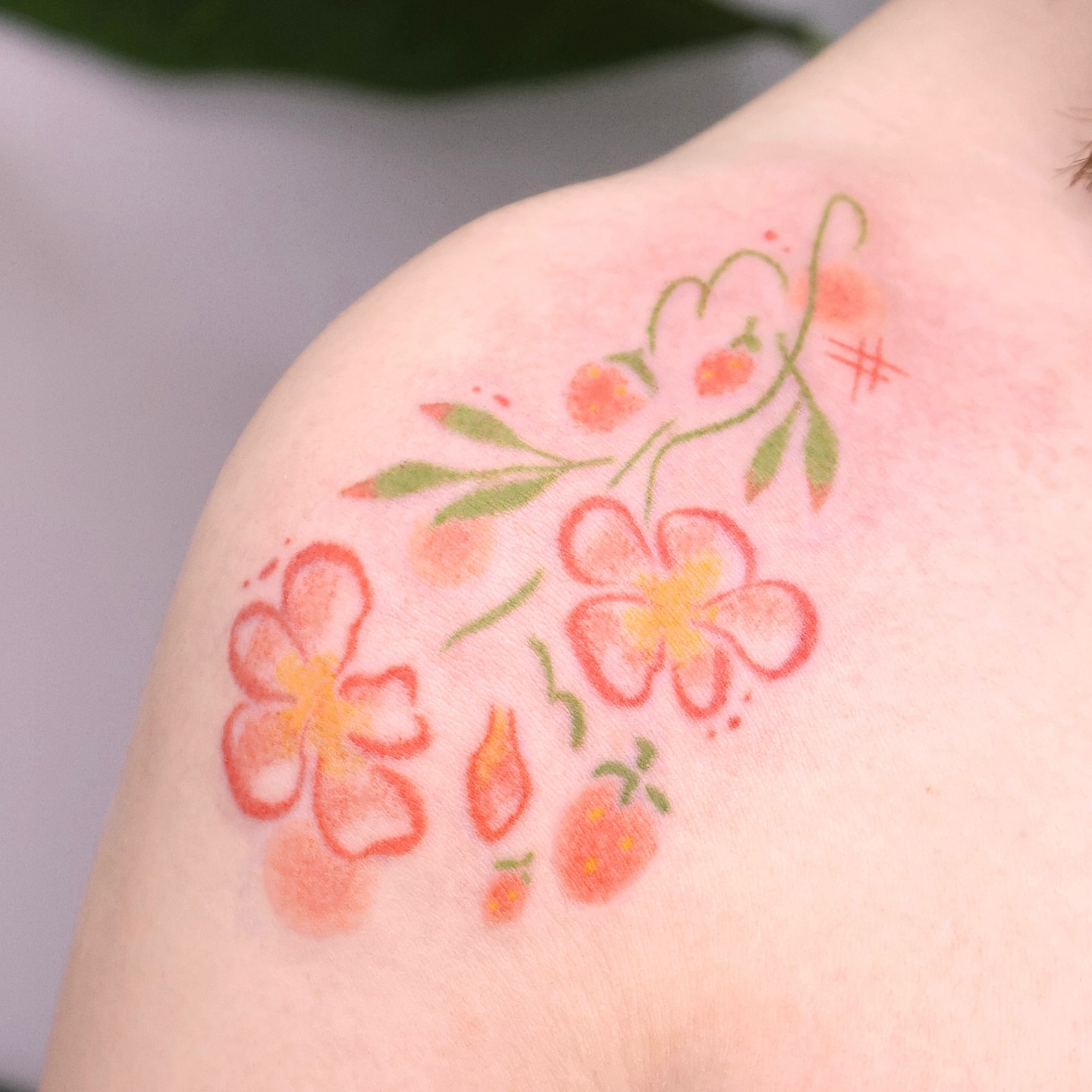 Tattoo by @odenepoke — watercolor