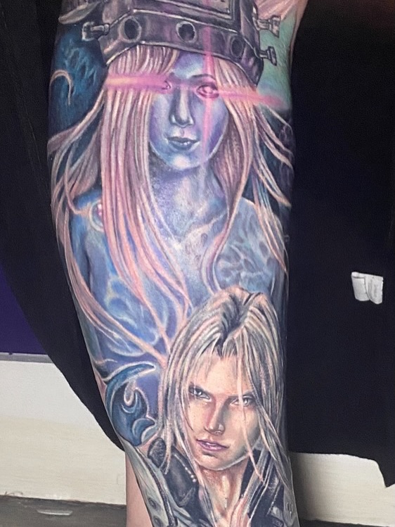 Tattoo by @itsbrittanybeitch — realism, anime