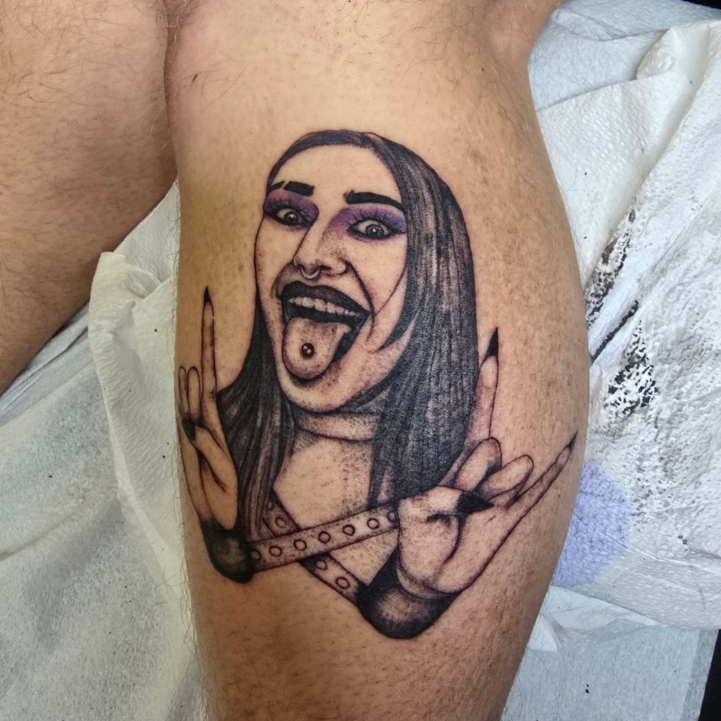 Tattoo by @rachel.tattoos — realism, black_and_grey