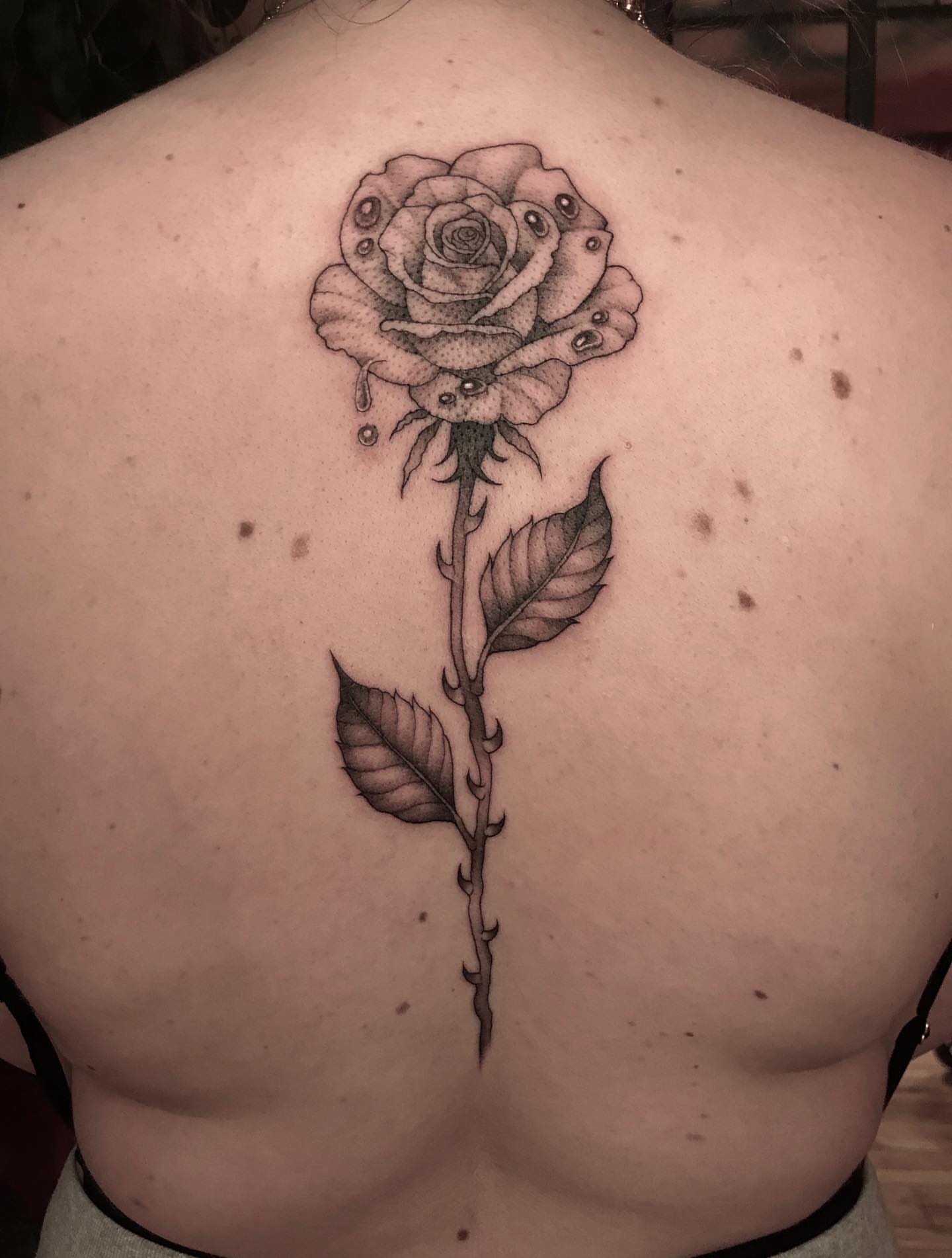 Tattoo by @raineydaytattoos — black_and_grey