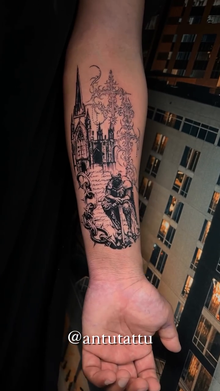 Tattoo by @antutattu — black_and_grey, realism