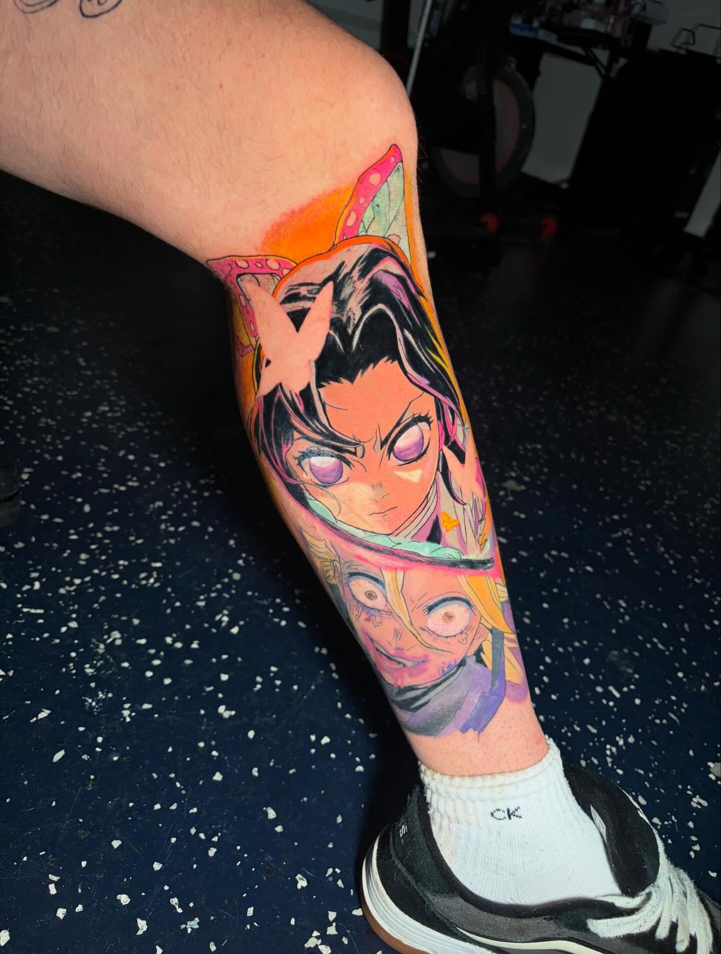 Anime character anime tattoo on the forearm by ⚜️Dub Aizpurua⚜️