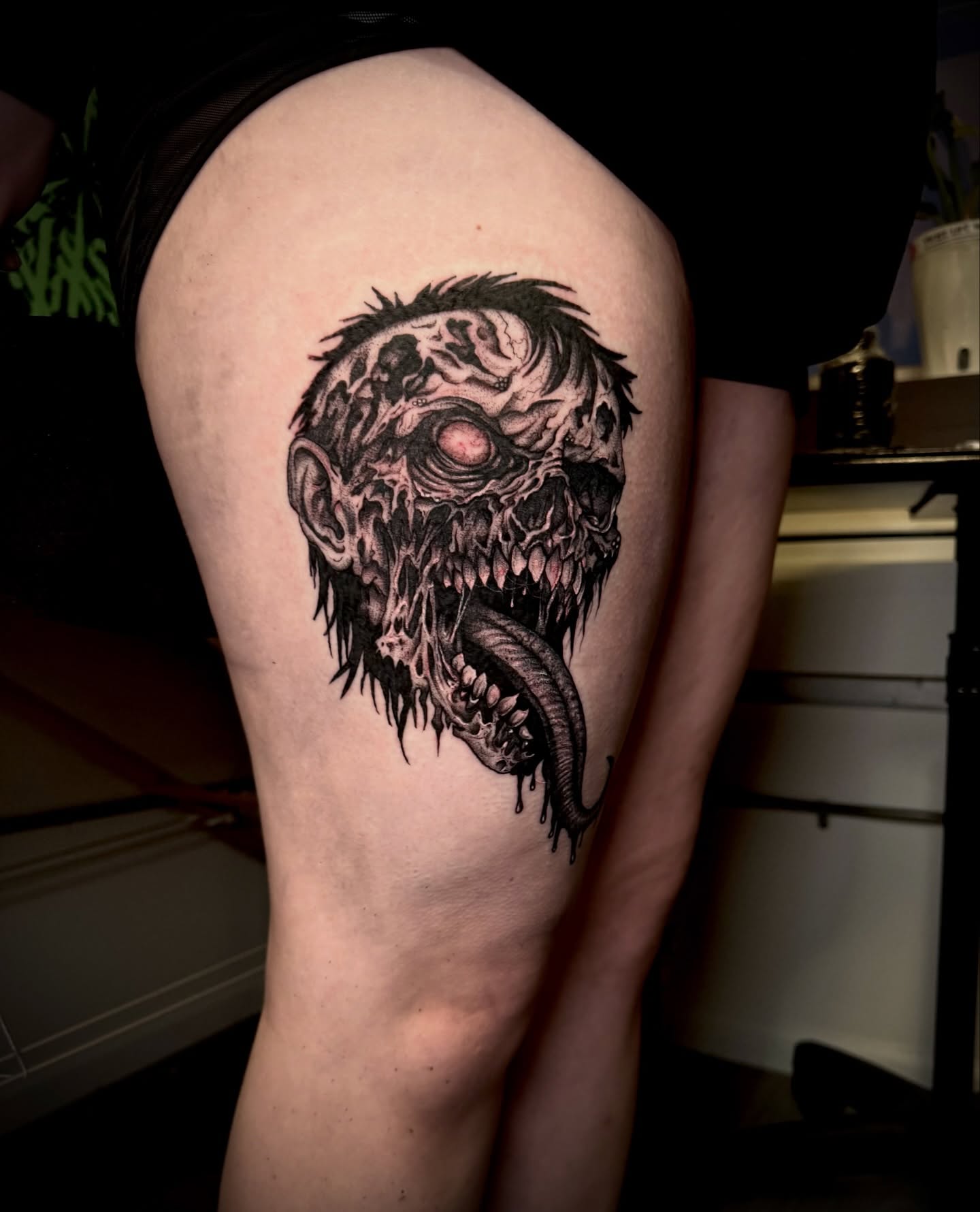 Tattoo by @blvckheart_ink — dark_realism