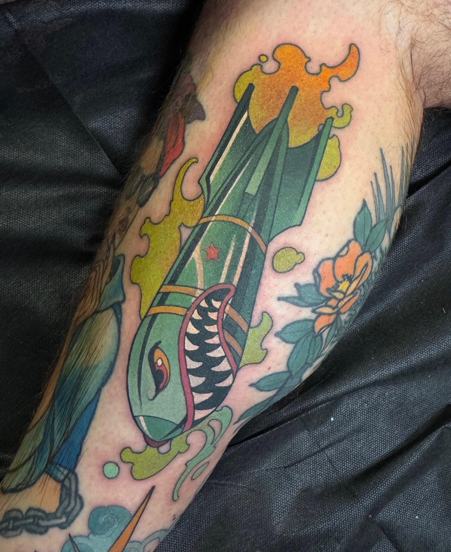 Tattoo by @anne_core — american_traditional, new_school