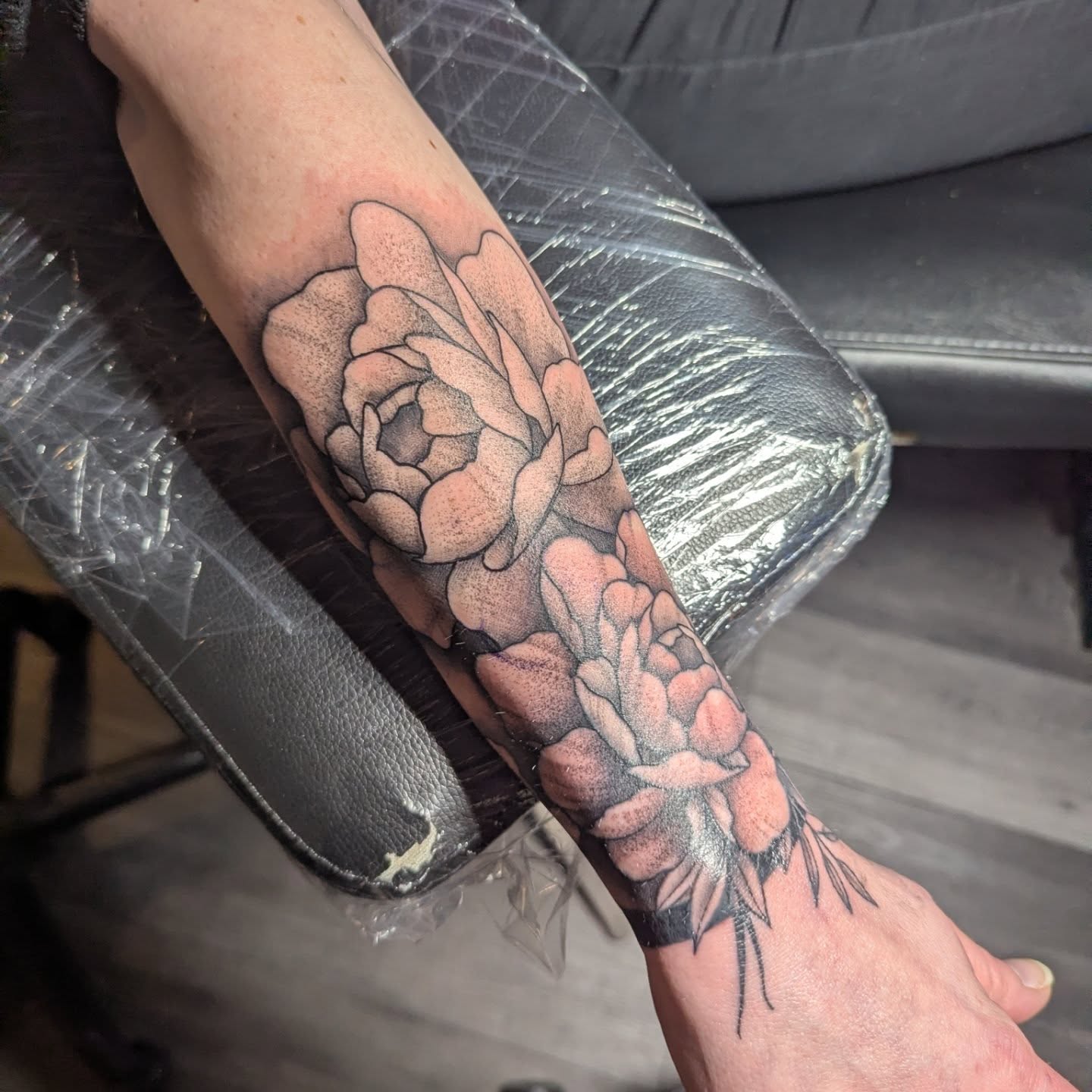 Tattoo by @heathstudiosandtattoo — black_and_grey