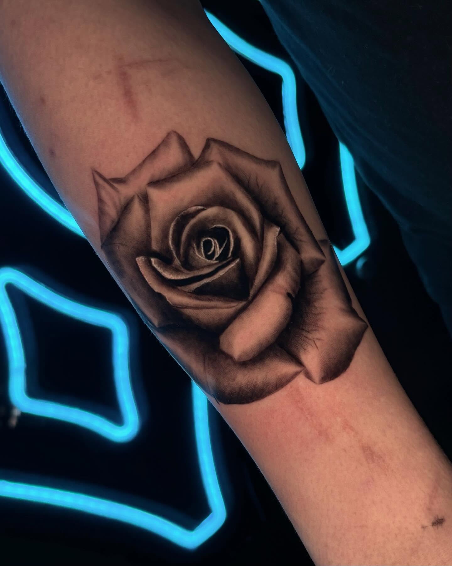 Tattoo by @dje.inks — realism, black_and_grey