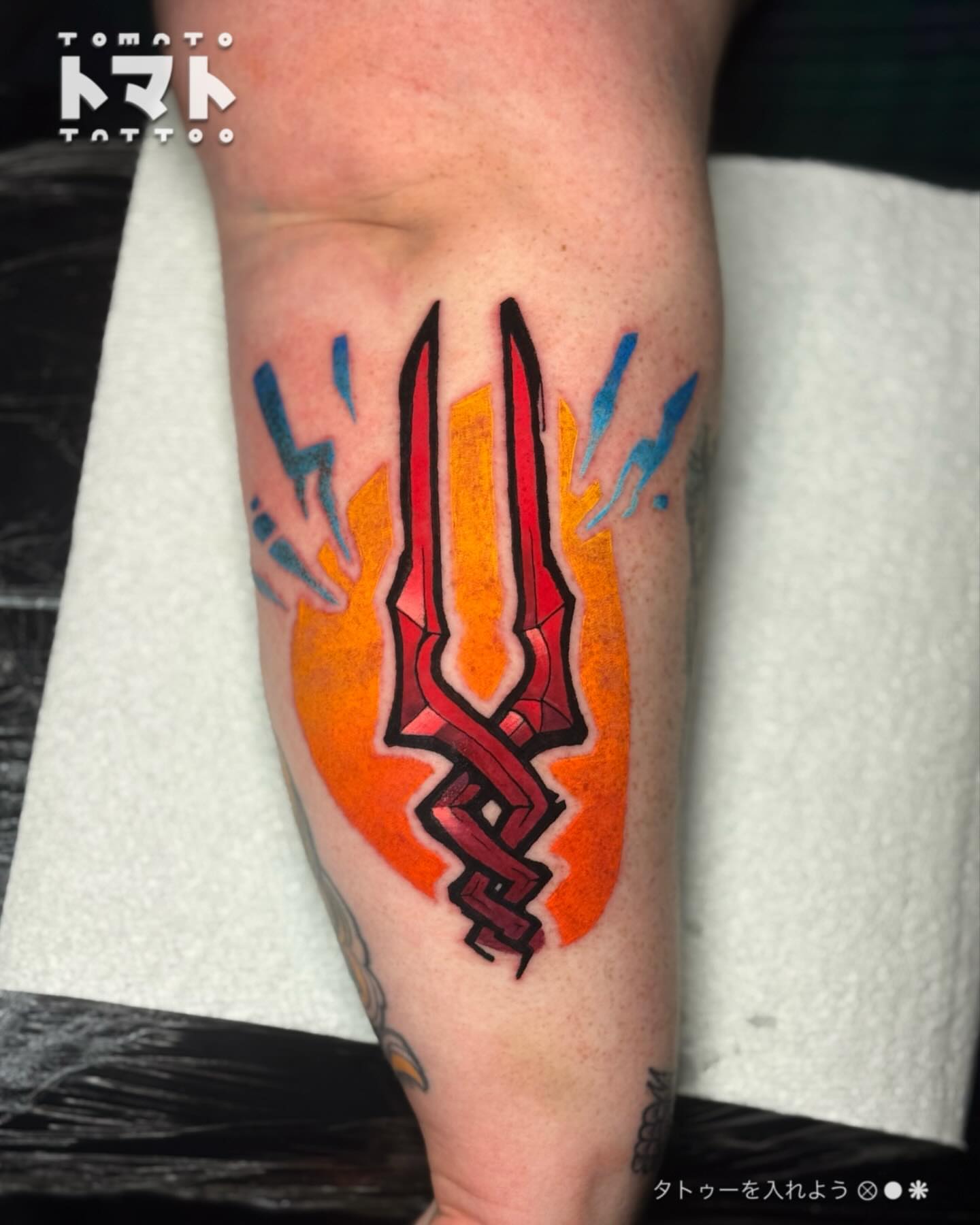 Tattoo by @tomato.tattoos — geometric