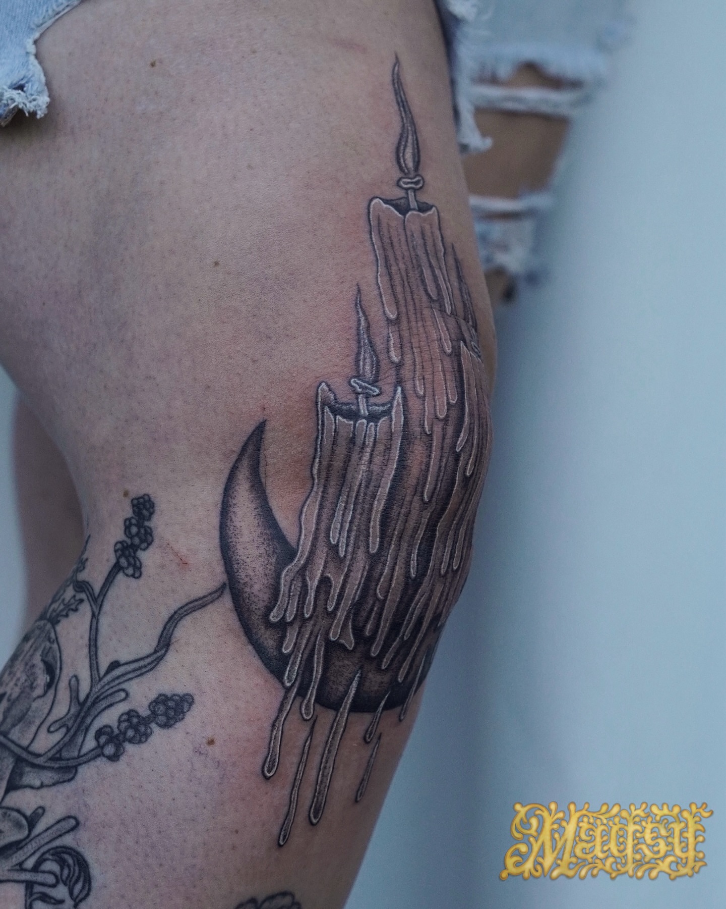 Tattoo by @artofmagsy — black_and_grey, realism