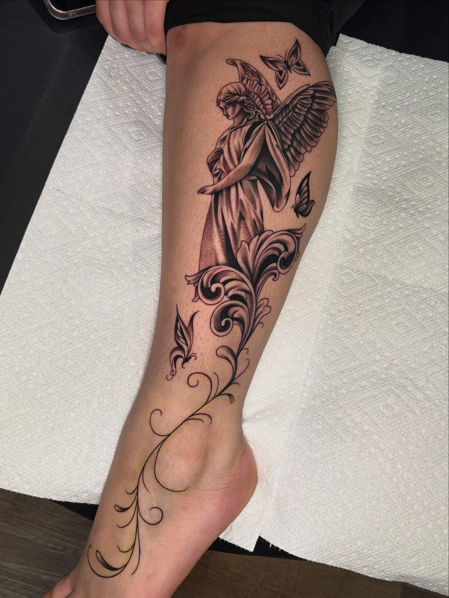 Tattoo by @osieltattoos — black_and_grey, realism