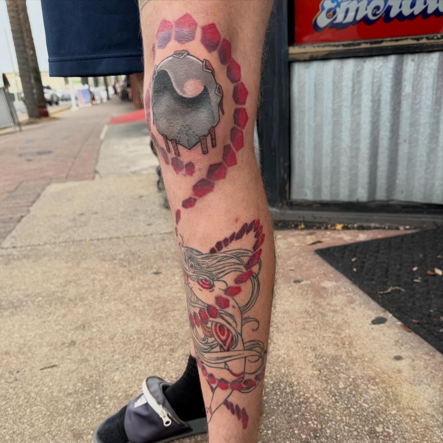 Tattoo by @sinfulwaifu — dotwork, geometric