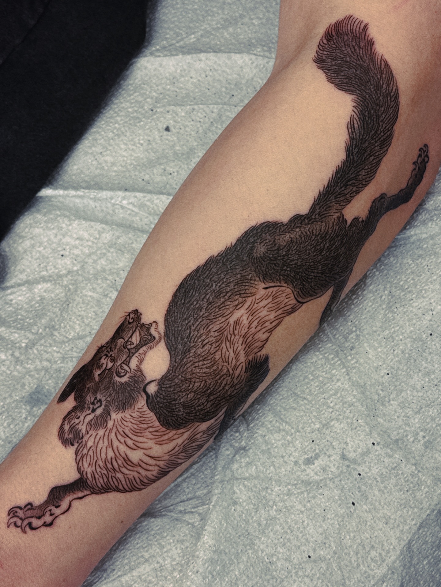 Tattoo by @bidan_gil — black_and_grey