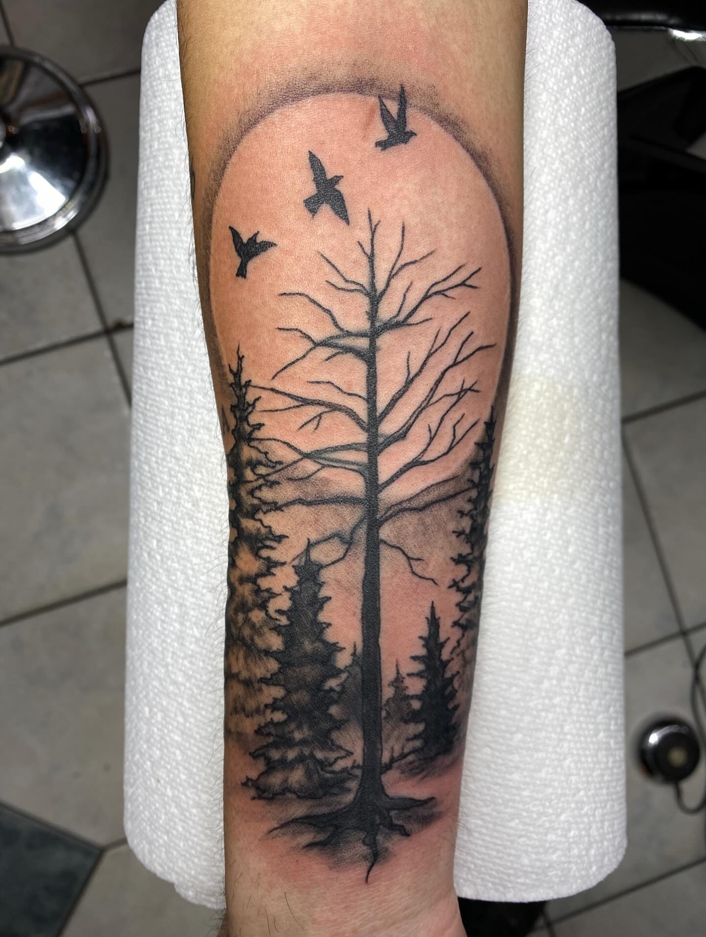 Tattoo by @sc0ttstattoos — black_and_grey, realism