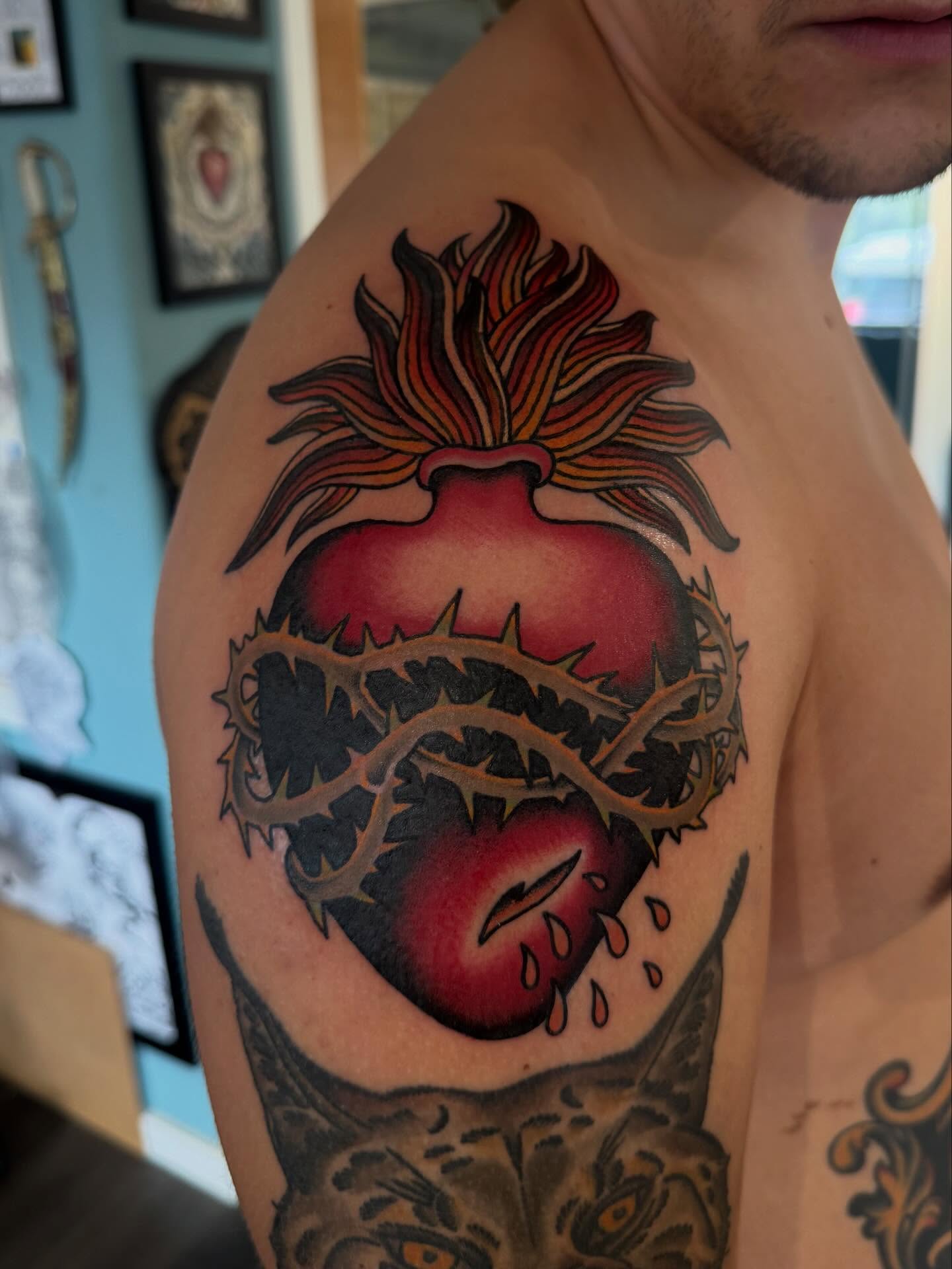 Tattoo by @laurent_trelaun — neo_traditional, dotwork