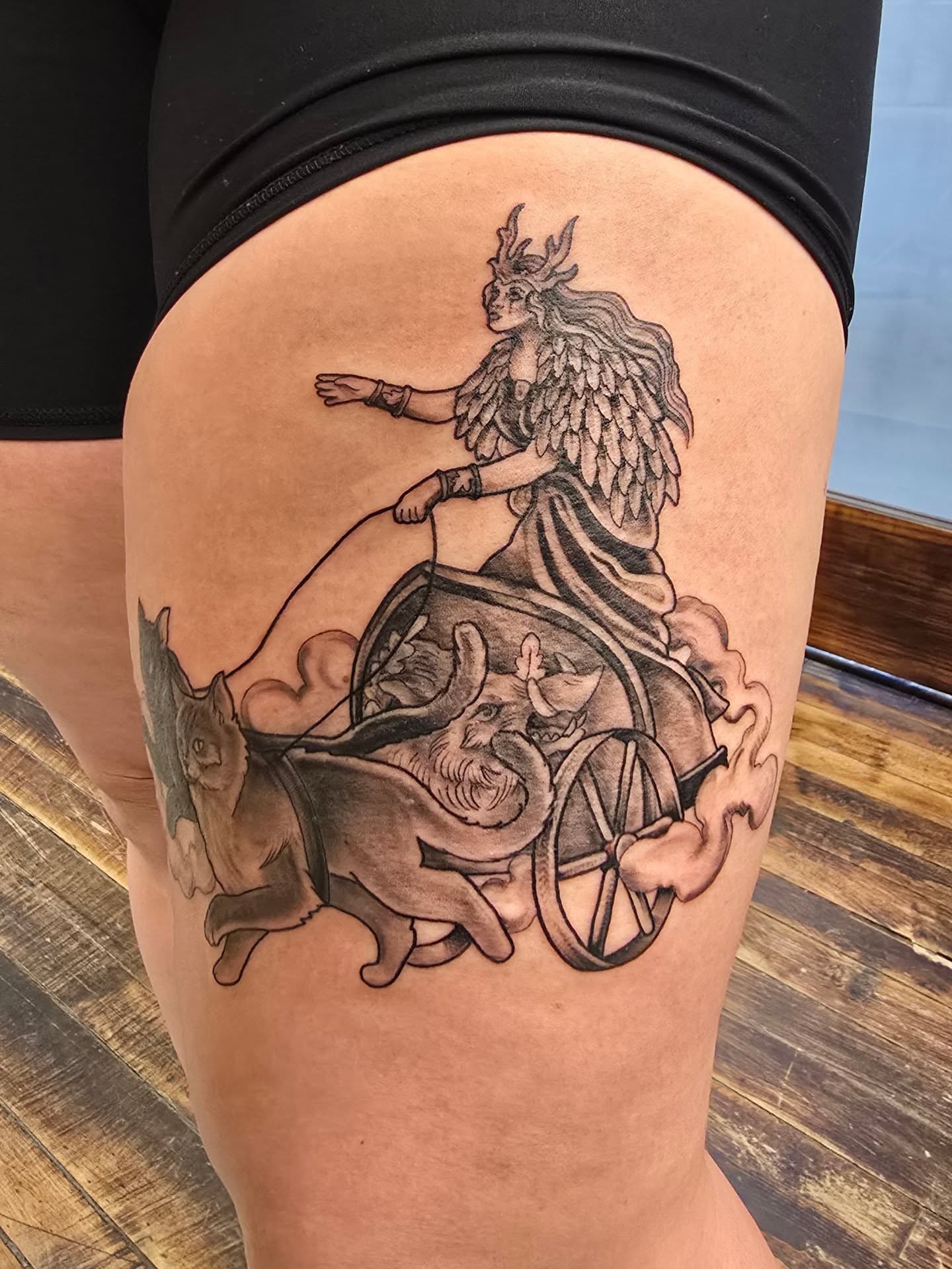 Tattoo by @meckborg โ black_and_grey, realism