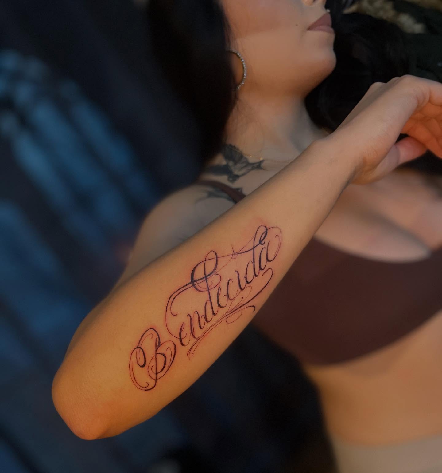 Tattoo by @pyero_ink — lettering_script