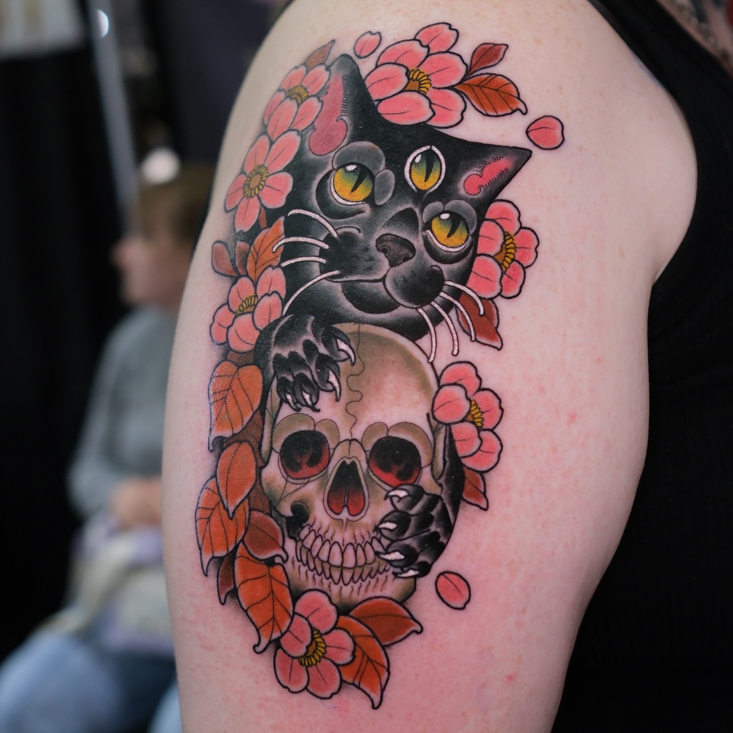 Tattoo by @coztic_tatt — american_traditional, dotwork