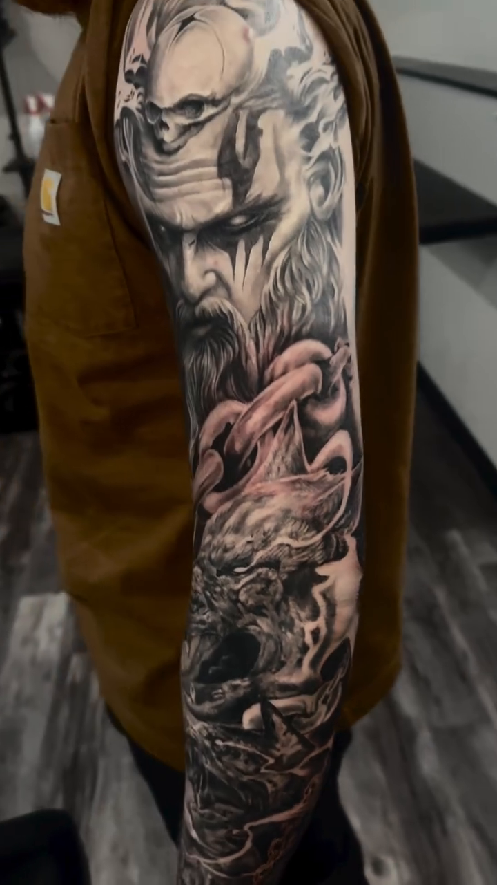 Tattoo by @benzo_ink — realism, black_and_grey