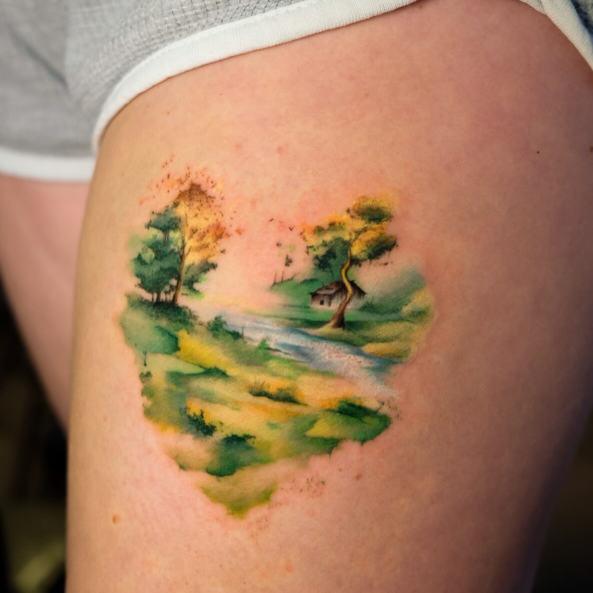 Tattoo by @senaasogutlu — watercolor