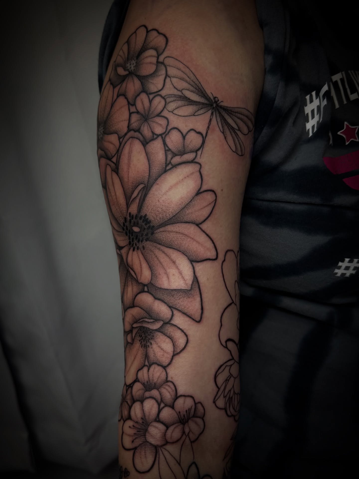 Tattoo by @llanotattooart — black_and_grey