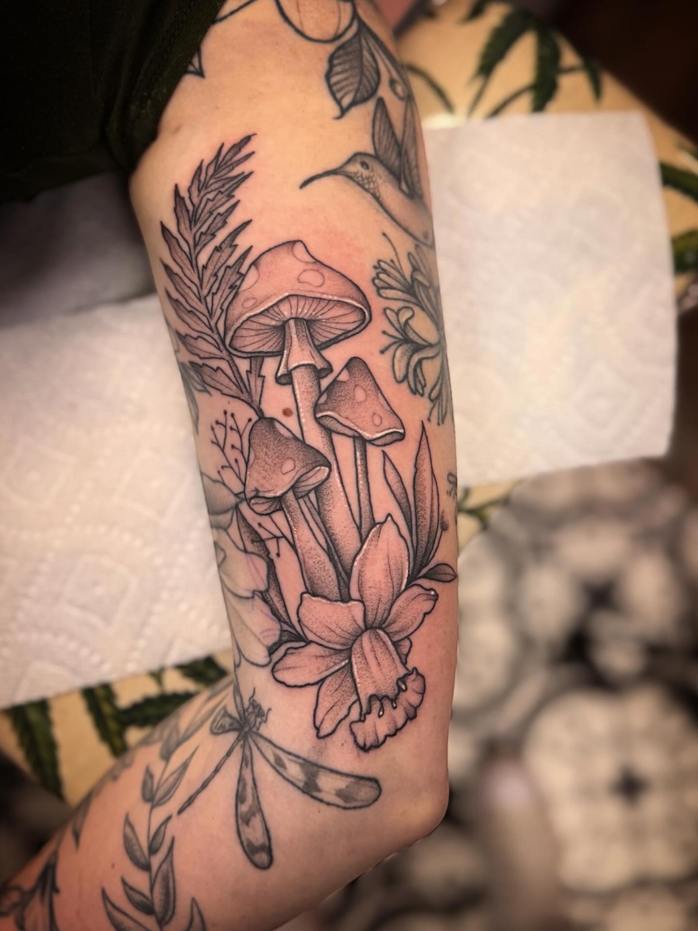 Tattoo by @_crybaby.tattoos — black_and_grey