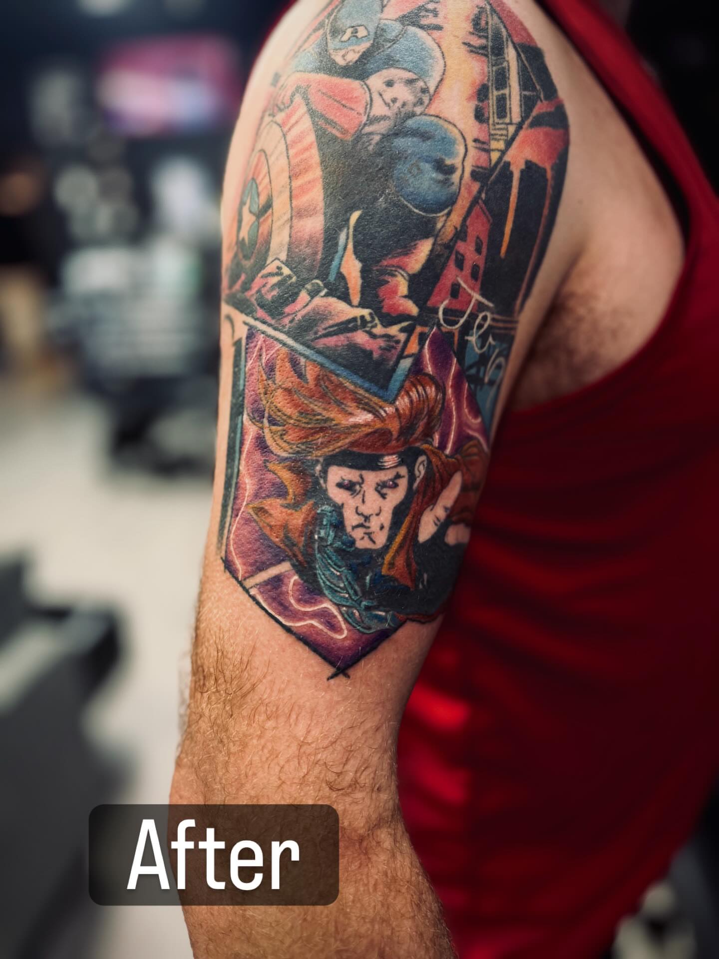 Samurai warrior japanese irezumi tattoo on the forearm by Katelyn Arnold