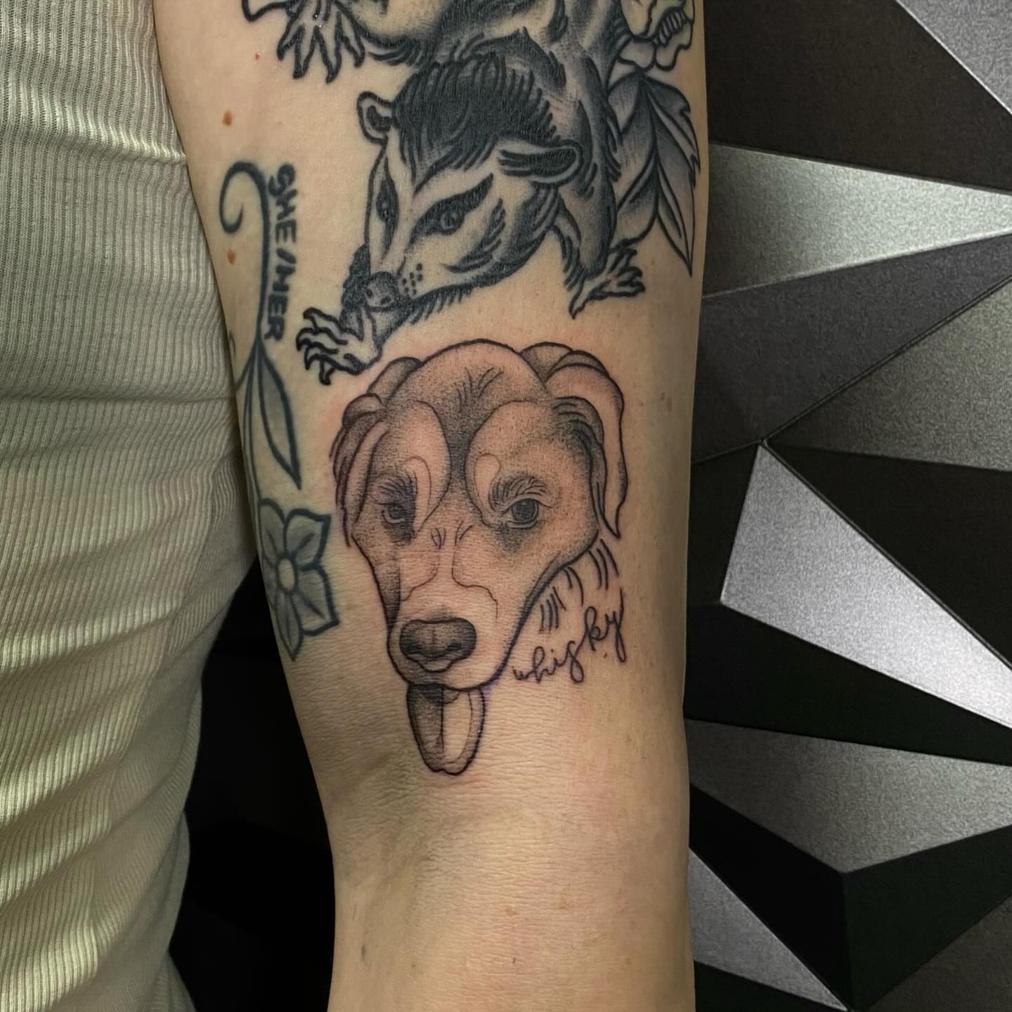 Tattoo by @artistofflesh — black_and_grey, realism