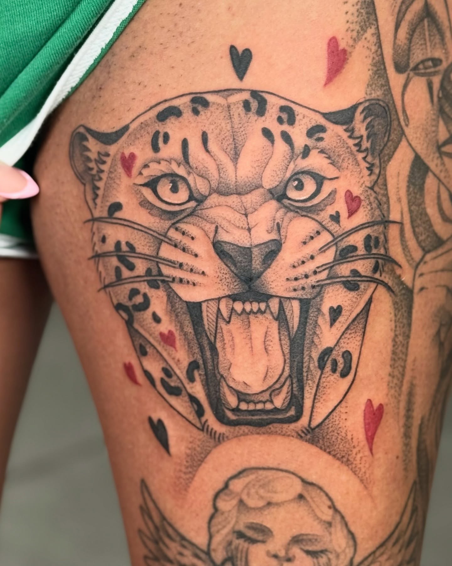 Tattoo by @milesromerotattoos — dotwork, realism