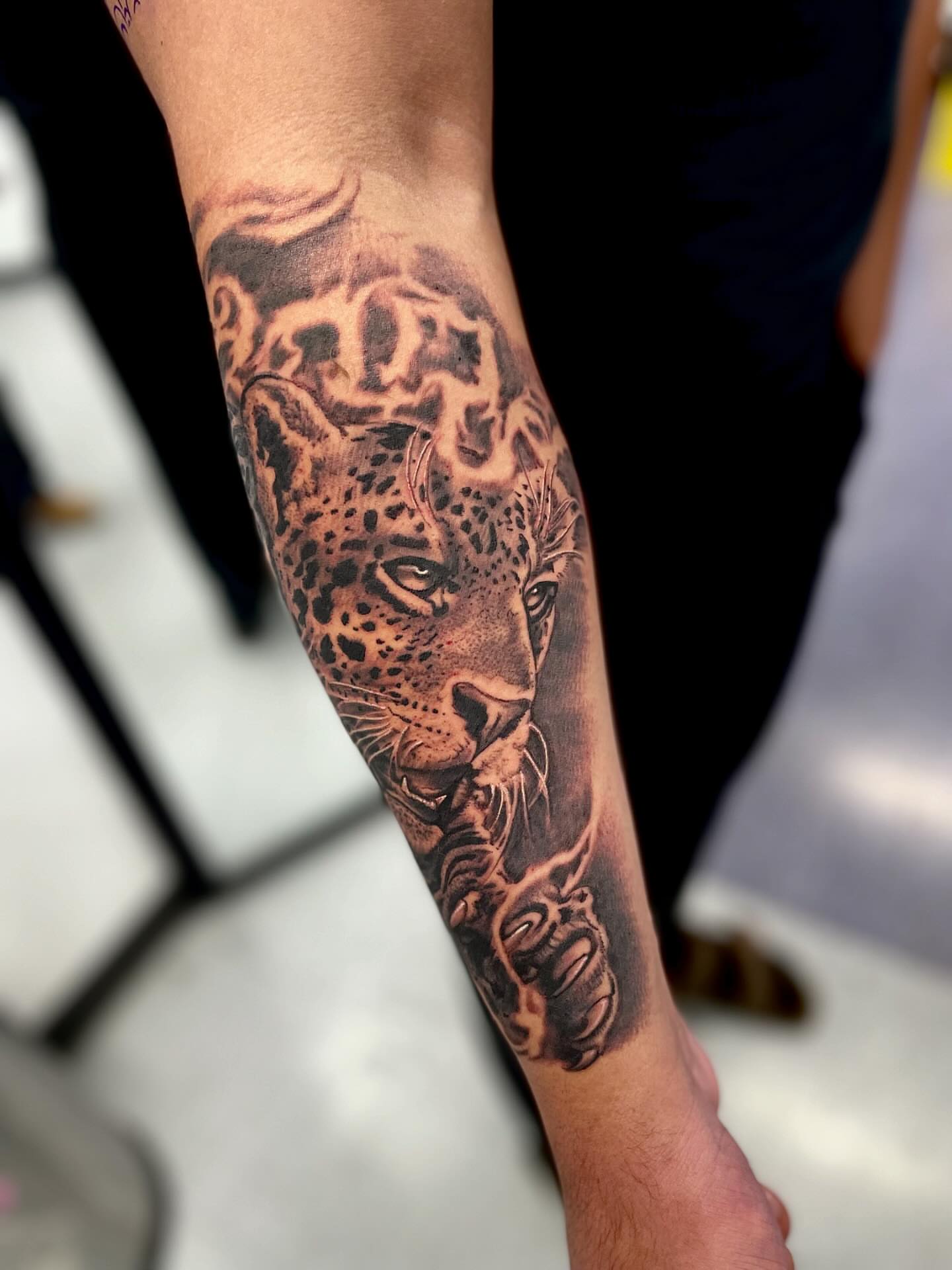 Tattoo by @doeboy818 β realism, black_and_grey