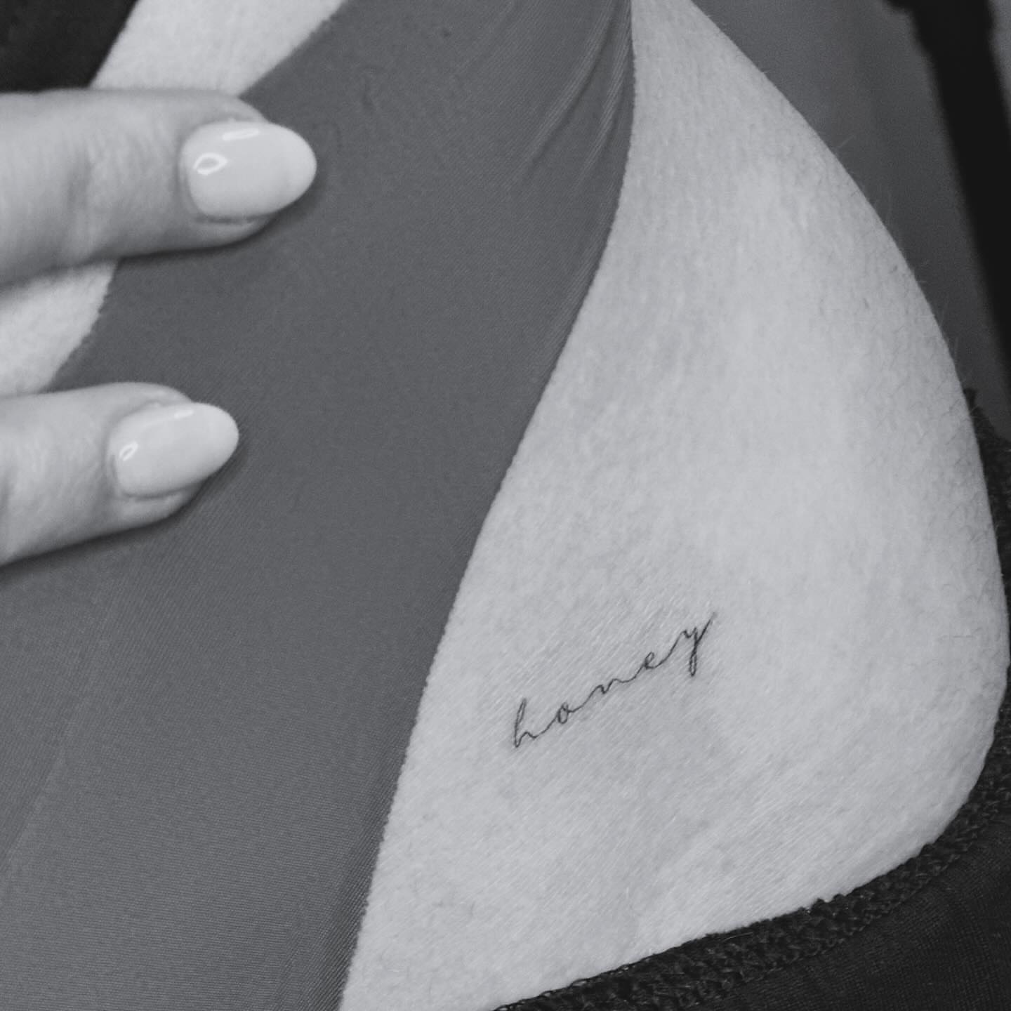 Tattoo by @livlaughtats — lettering_script