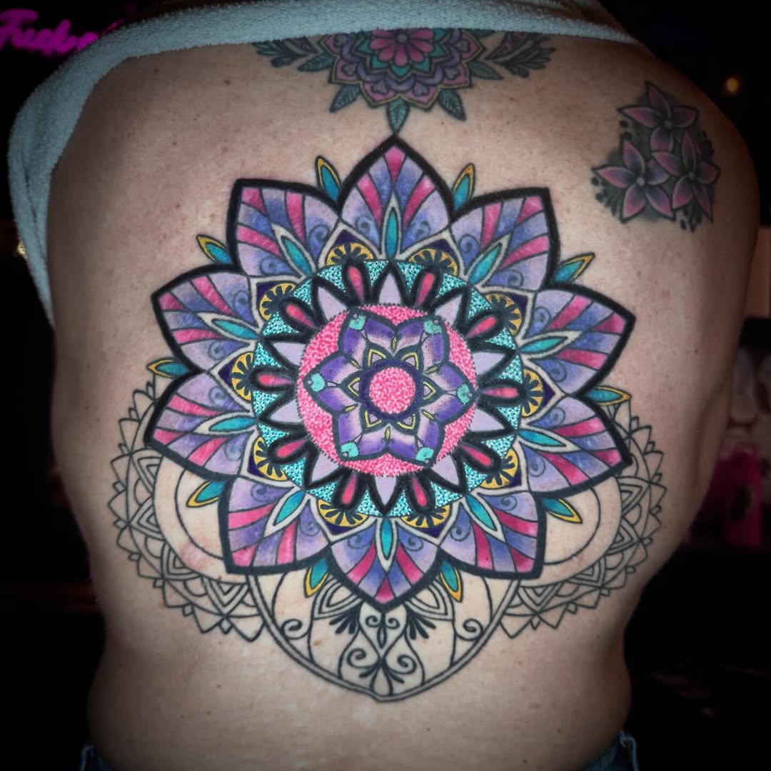 Tattoo by @alexandratattoos — geometric, ornamental