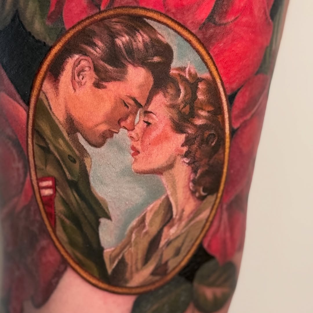 Tattoo by @pokiepookie — realism, neo_traditional