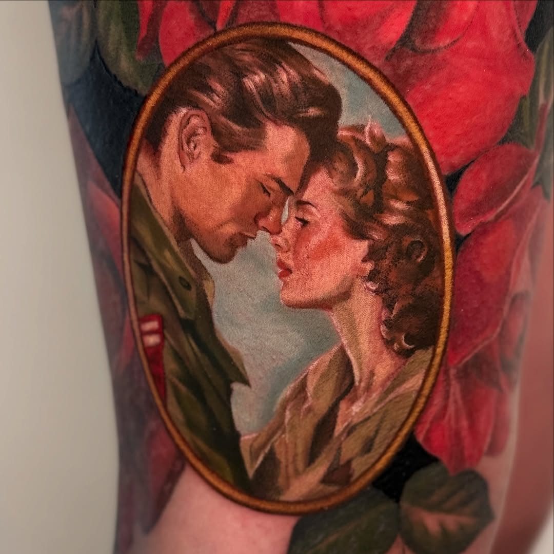 Tattoo by @pokiepookie — realism, neo_traditional