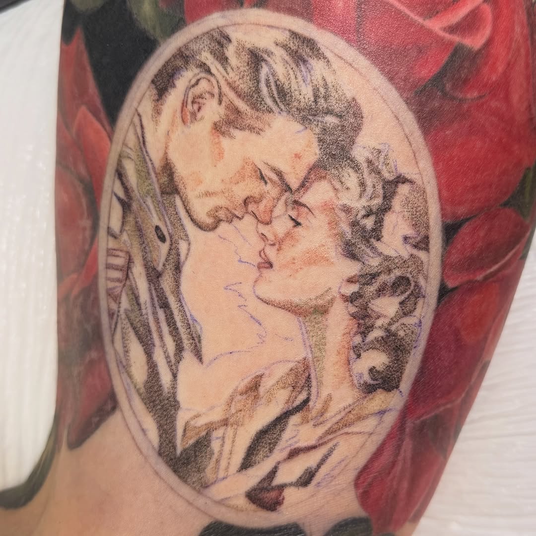 Tattoo by @pokiepookie — realism, trash_polka