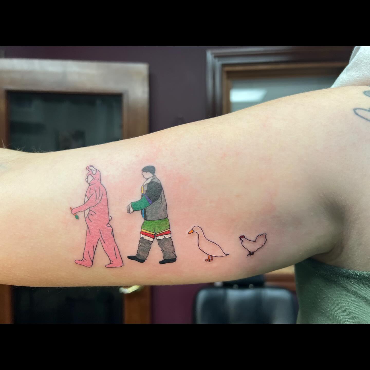 Tattoo by @artbydollface — dotwork