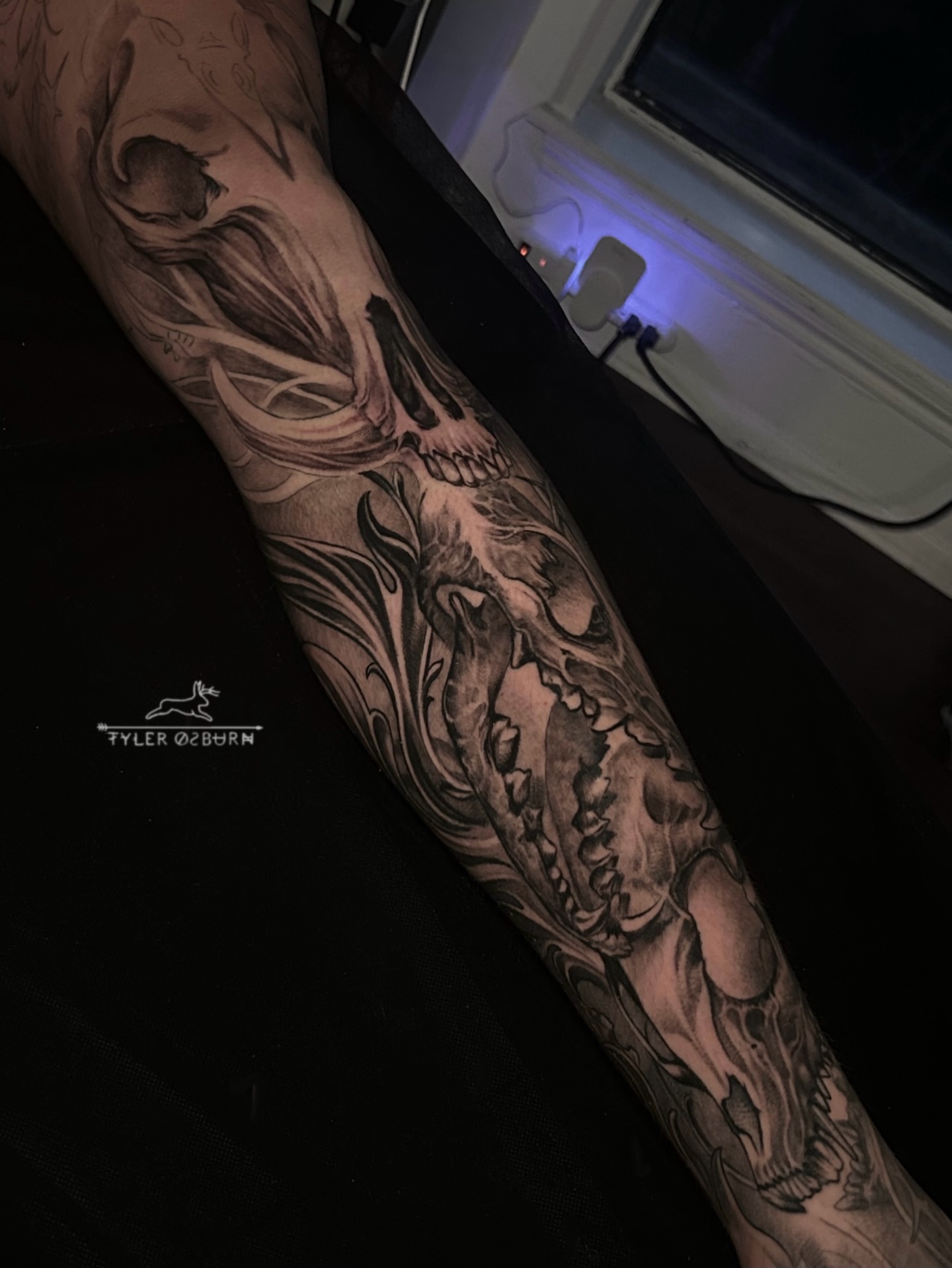 Tattoo by @shadesofpain1992 — black_and_grey, realism